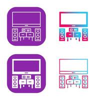 thuisbioscoop vector pictogram