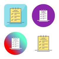 reservering checklist vector icoon