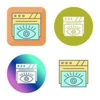 oog vector icoon