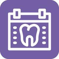 tandarts afspraak vector icoon