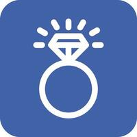 diamant ring vector icoon