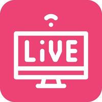 live streaming vector icoon