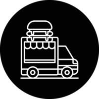 voedsel vrachtwagen vector pictogram