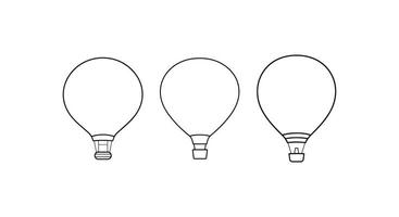 romantisch luchten en heet lucht ballon vectoren perfect voor liefdesthema kunstwerk.