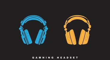 audio meester professioneel gaming koptelefoon illustraties voor gamers vector