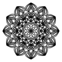 Arabesque mandala-ontwerp van patroontekening voor het motief van moslimvolwassenen vector