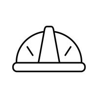 Helm lijn zwart pictogram vector