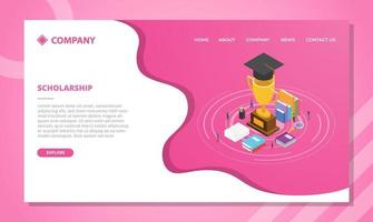 beursconcept voor websitesjabloon of landing vector