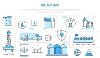 conceptcampagne voor de olie- en gasindustrie vector