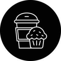 koffie muffin vector icoon