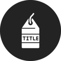 titel label vector icoon