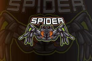 spider e-sport team logo sjabloon vector