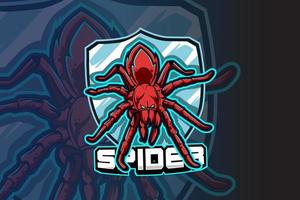 spider e-sport team logo sjabloon vector