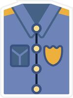 Politie uniform vector icoon
