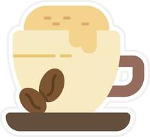 koffie latte vector icoon