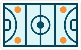 hockey veld- vector icoon