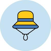 visvangst hoed vector icoon
