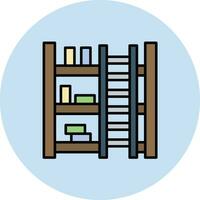 bibliotheek ladder vector icoon