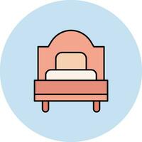 single bed vector icoon