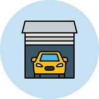 auto garage vector icoon