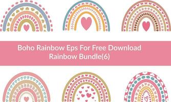 boho regenboog eps voor vrij downloaden vector