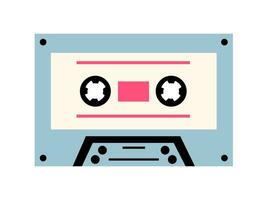 retro audio cassette vector vlak illustratie