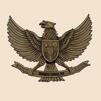 garuda pancasila, symbool van Indonesië land vector