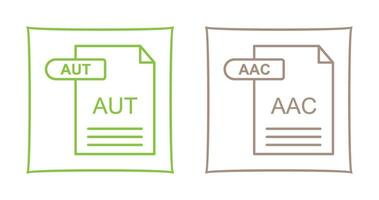 aac en automatisch icoon vector