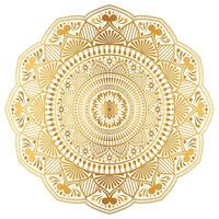 luxe mandala goud transparant achtergrond in Islamitisch arabesk stijl voor uitnodiging vector