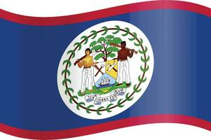vlag van Belize vector. Belize's vlag is vlak en eenzaam vector
