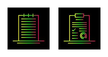 aantekeningen en Bij teken icoon vector