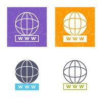 uniek wereld breed web vector icoon