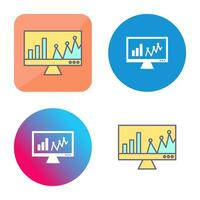 online statistieken vector icoon