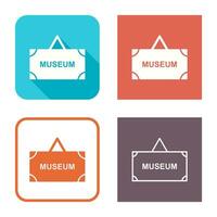 museum label vector icoon