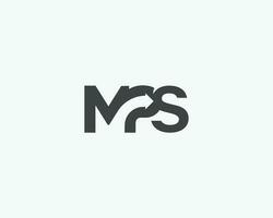 mps logo ontwerp brief logo vector