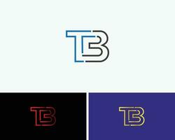 tb brief logo ontwerp vector