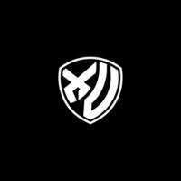 xv eerste brief in modern concept monogram schild logo vector