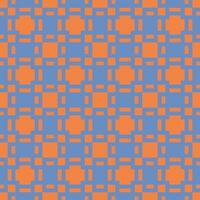 een blauw en oranje geruit patroon vector