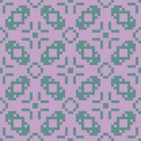 een pixel patroon in Purper en groen vector