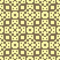een bruin en geel patroon met pleinen vector