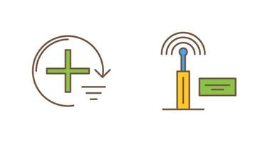 toevoegen en signaal icoon vector