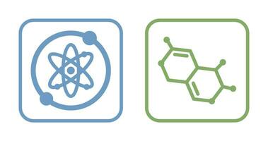 proton en molecuul icoon vector