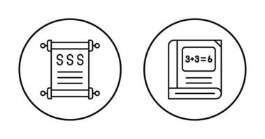 geschiedenis en wiskunde icoon vector