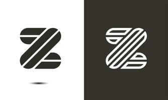 z brief logo concept lineair stijl. creatief minimaal monochroom monogram embleem ontwerp sjabloon. vector