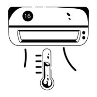 modieus ac temperatuur vector