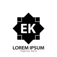 brief ek logo. e k. ek logo ontwerp vector illustratie voor creatief bedrijf, bedrijf, industrie. pro vector