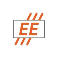 brief ee logo. e e. ee logo ontwerp vector illustratie voor creatief bedrijf, bedrijf, industrie. pro vector