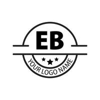 brief eb logo. e b. eb logo ontwerp vector illustratie voor creatief bedrijf, bedrijf, industrie. pro vector