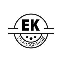 brief ek logo. e k. ek logo ontwerp vector illustratie voor creatief bedrijf, bedrijf, industrie. pro vector