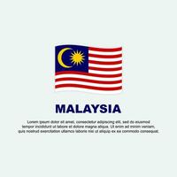 Maleisië vlag achtergrond ontwerp sjabloon. Maleisië onafhankelijkheid dag banier sociaal media na. Maleisië achtergrond vector